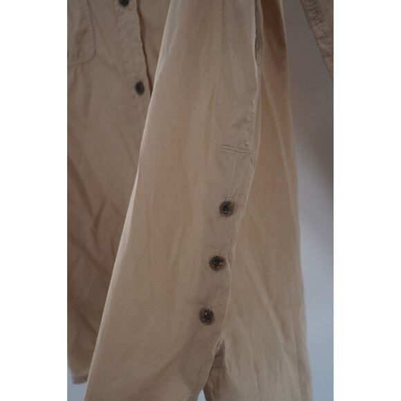 J. Crew Women's Khaki 100% Cotton Safari Classic Core Timeless Shirt Size 14 NWT - Picture 7 of 10